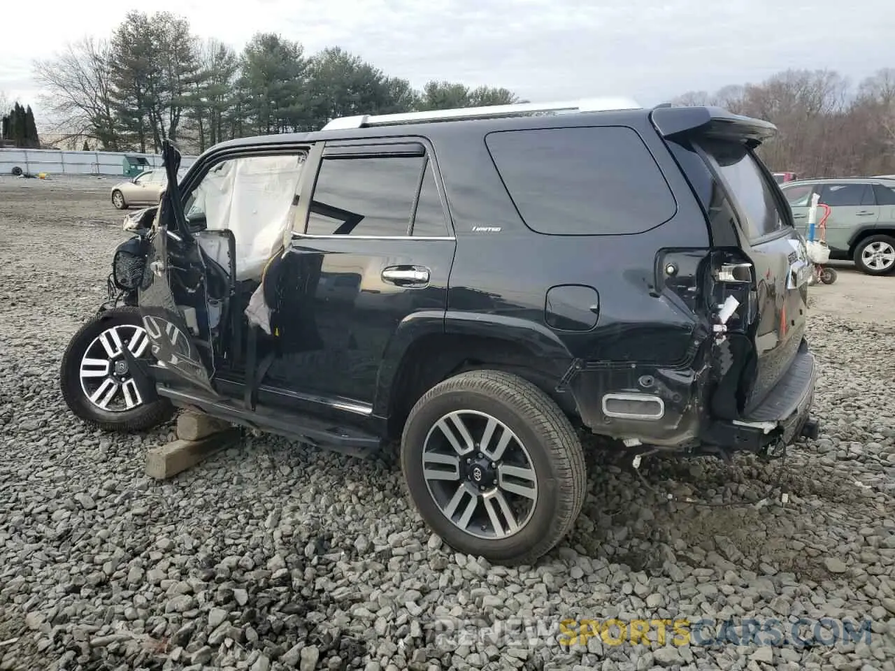 2 fotografías del automóvil dañado JTEBU5JR0K5686341 TOYOTA 4RUNNER 2019