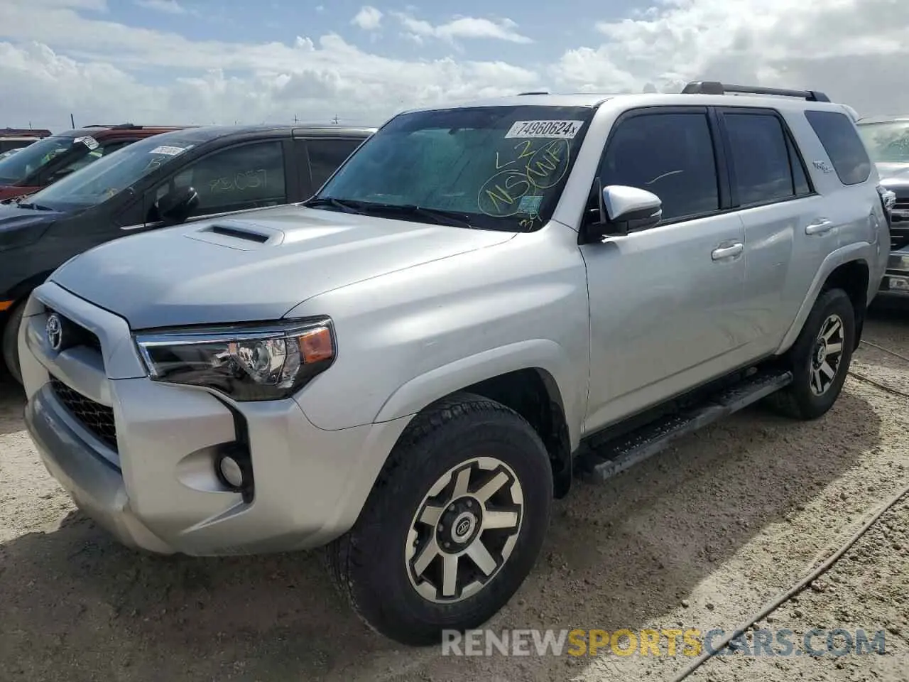 1 fotografías del automóvil dañado JTEBU5JR0K5688218 TOYOTA 4RUNNER 2019