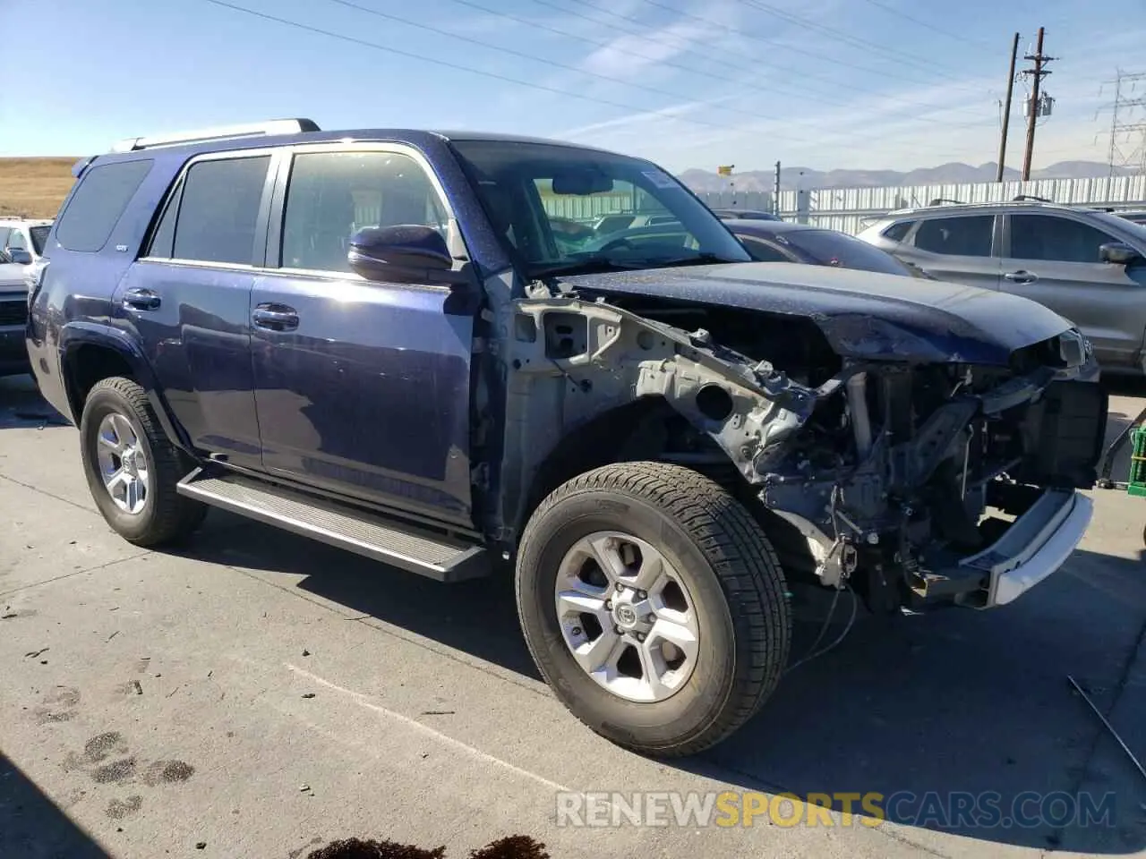4 fotografías del automóvil dañado JTEBU5JR1K5616458 TOYOTA 4RUNNER 2019