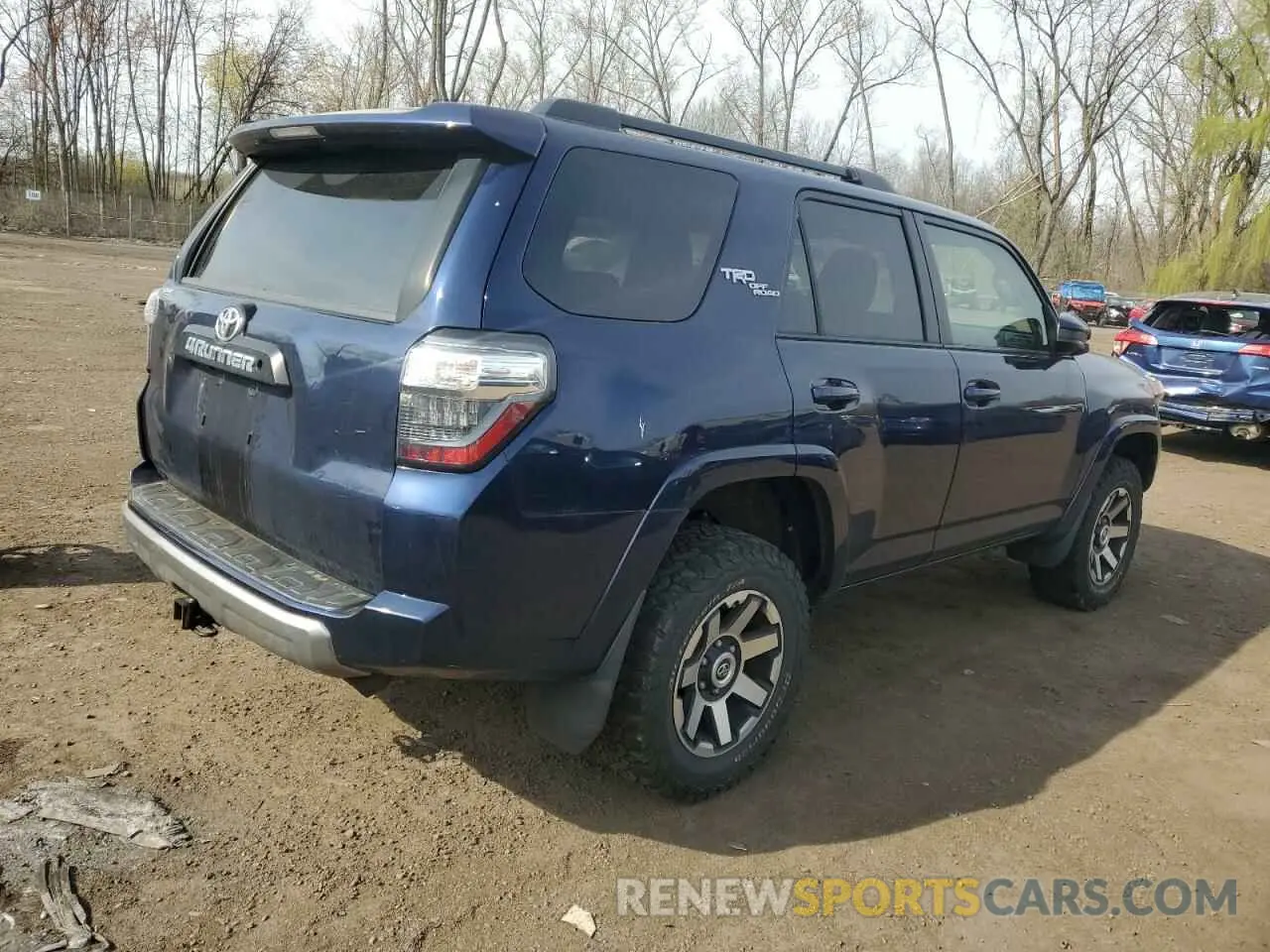 3 fotografías del automóvil dañado JTEBU5JR1K5619652 TOYOTA 4RUNNER 2019