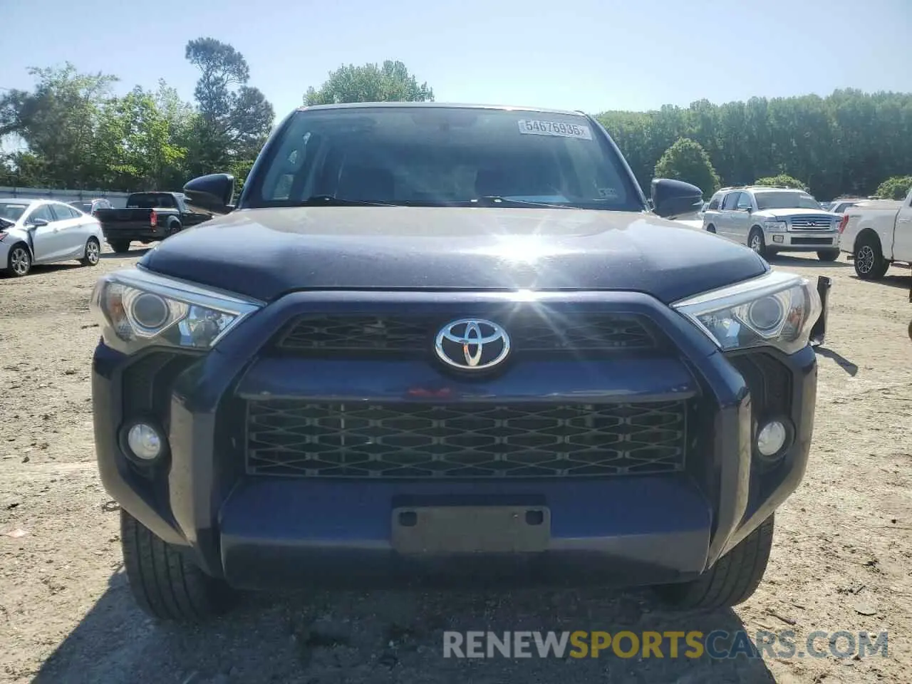 5 fotografías del automóvil dañado JTEBU5JR1K5658323 TOYOTA 4RUNNER 2019