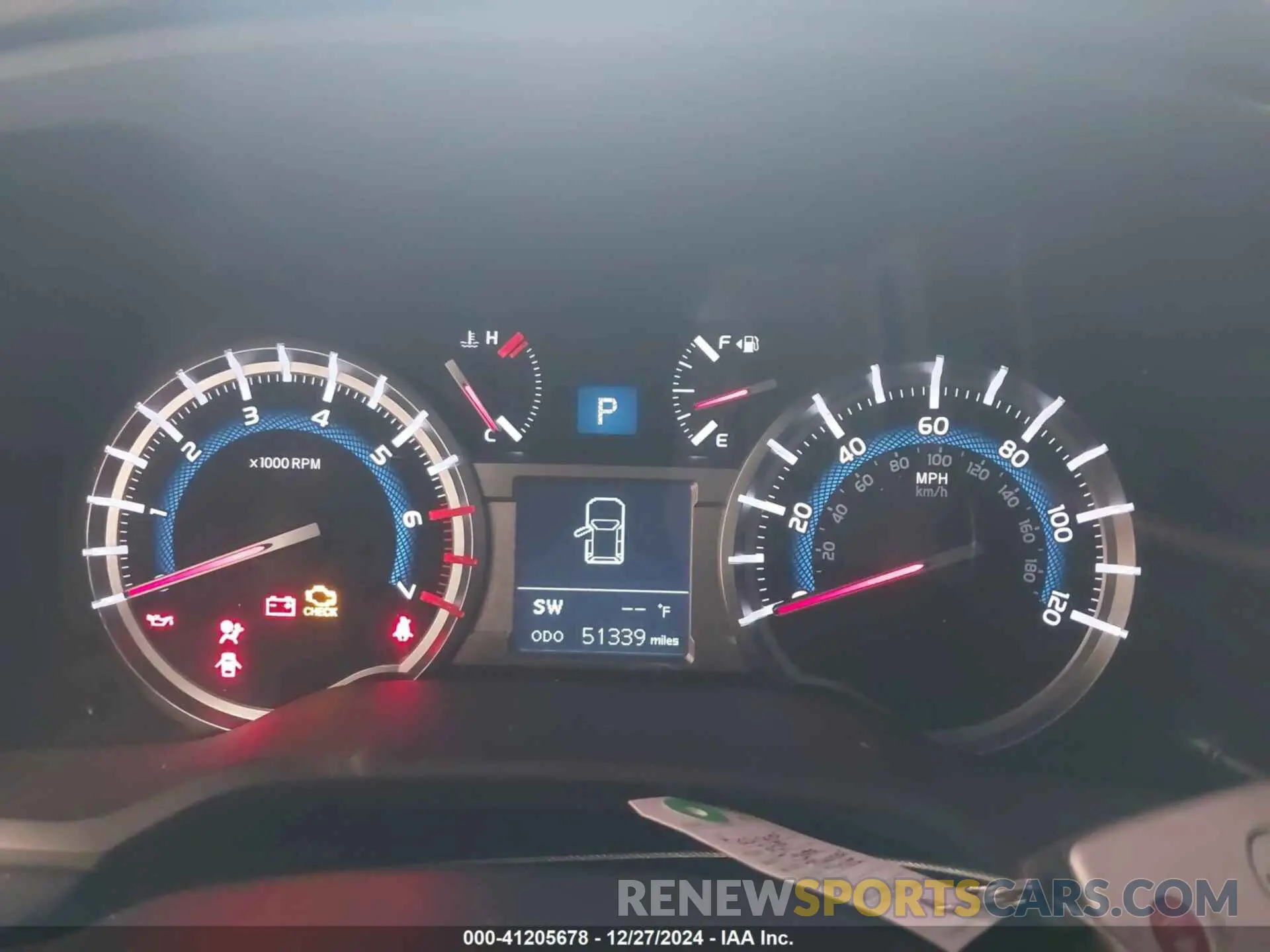 7 fotografías del automóvil dañado JTEBU5JR1K5678488 TOYOTA 4RUNNER 2019