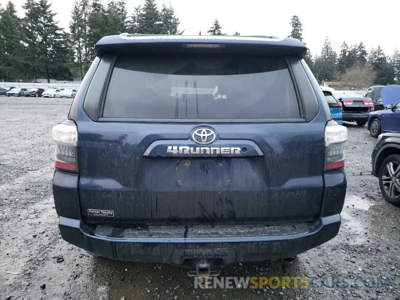 6 fotografías del automóvil dañado JTEBU5JR1K5682475 TOYOTA 4RUNNER 2019