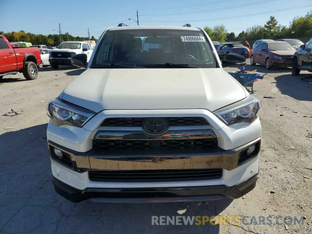 5 fotografías del automóvil dañado JTEBU5JR1K5695503 TOYOTA 4RUNNER 2019