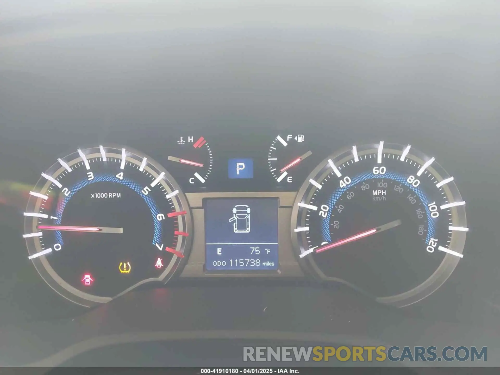 7 fotografías del automóvil dañado JTEBU5JR1K5712476 TOYOTA 4RUNNER 2019