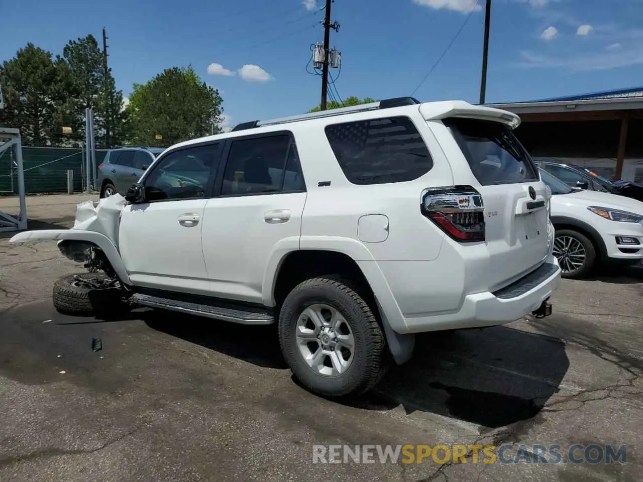 2 fotografías del automóvil dañado JTEBU5JR2K5644916 TOYOTA 4RUNNER 2019