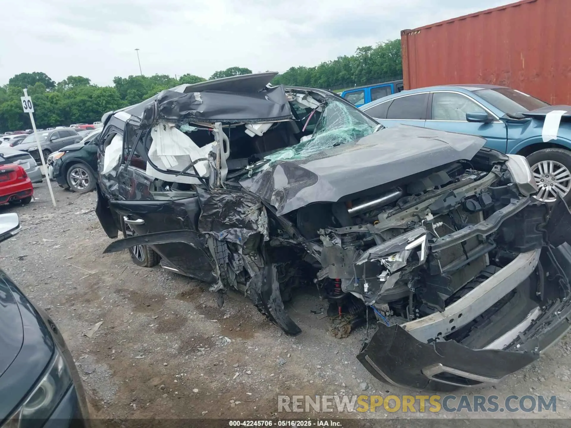 6 fotografías del automóvil dañado JTEBU5JR2K5673980 TOYOTA 4RUNNER 2019