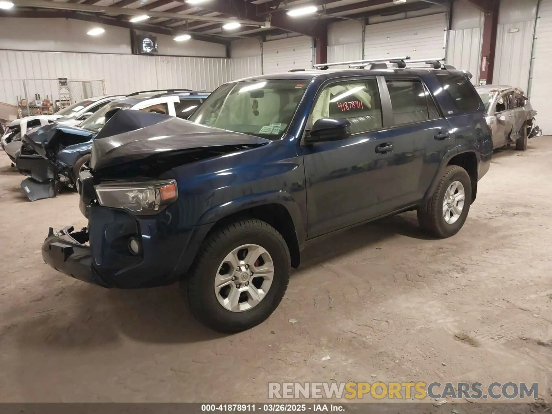2 fotografías del automóvil dañado JTEBU5JR2K5698426 TOYOTA 4RUNNER 2019