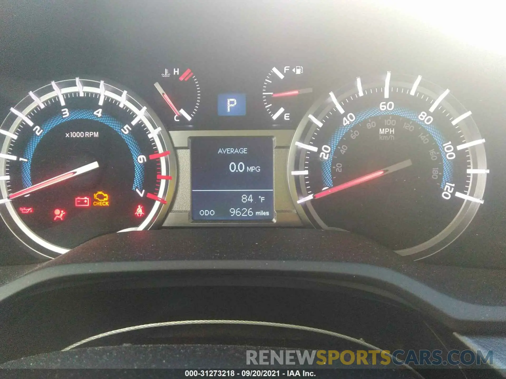 7 fotografías del automóvil dañado JTEBU5JR2K5733935 TOYOTA 4RUNNER 2019