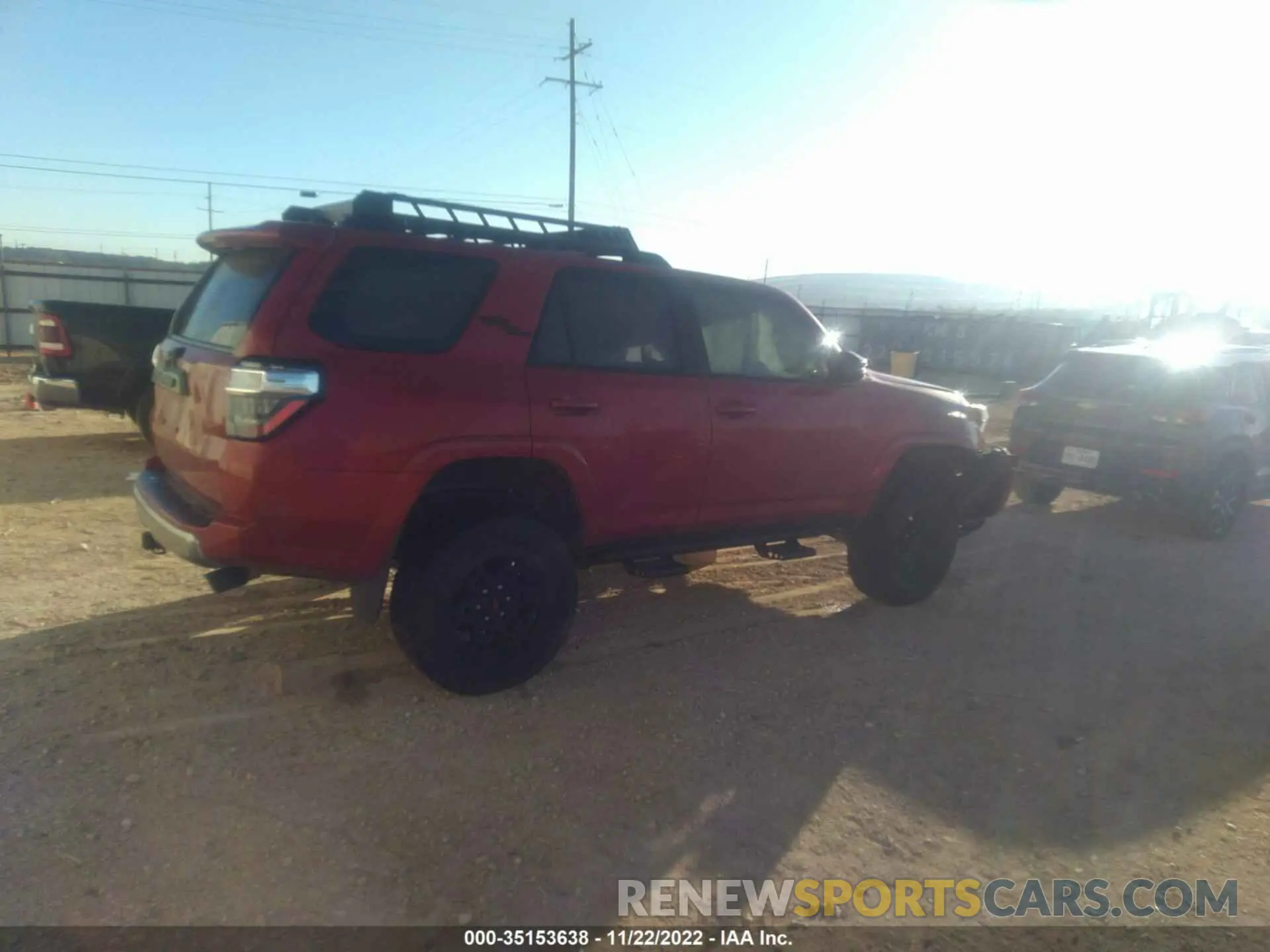 4 fotografías del automóvil dañado JTEBU5JR3K5630619 TOYOTA 4RUNNER 2019