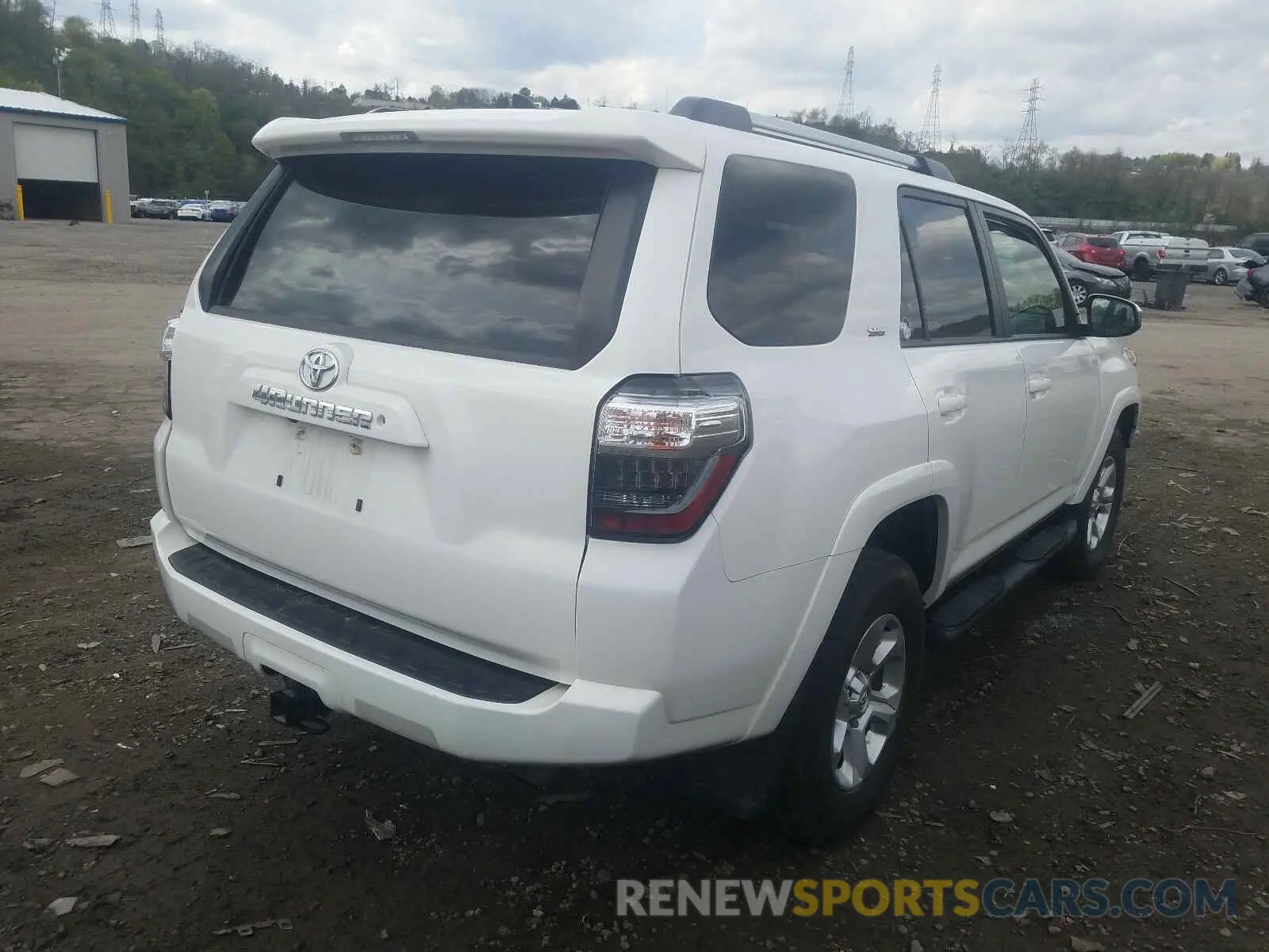 4 fotografías del automóvil dañado JTEBU5JR3K5654502 TOYOTA 4RUNNER 2019