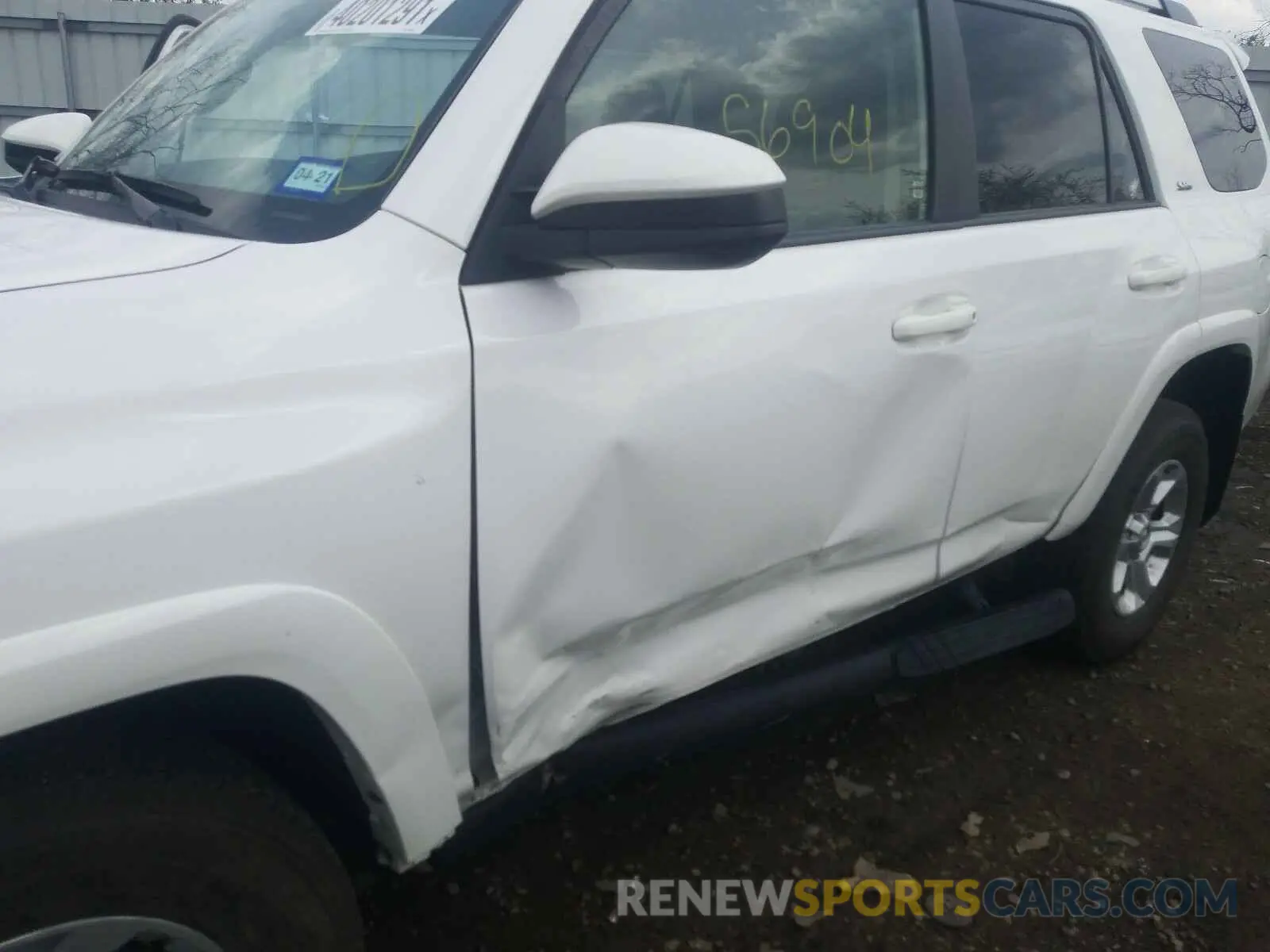9 fotografías del automóvil dañado JTEBU5JR3K5654502 TOYOTA 4RUNNER 2019