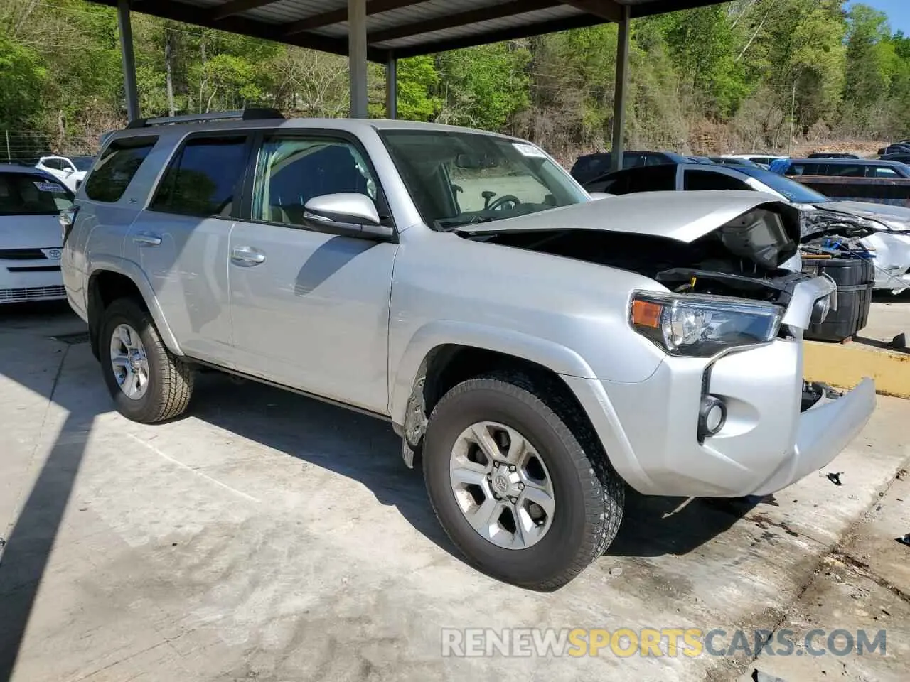 4 fotografías del automóvil dañado JTEBU5JR3K5699925 TOYOTA 4RUNNER 2019