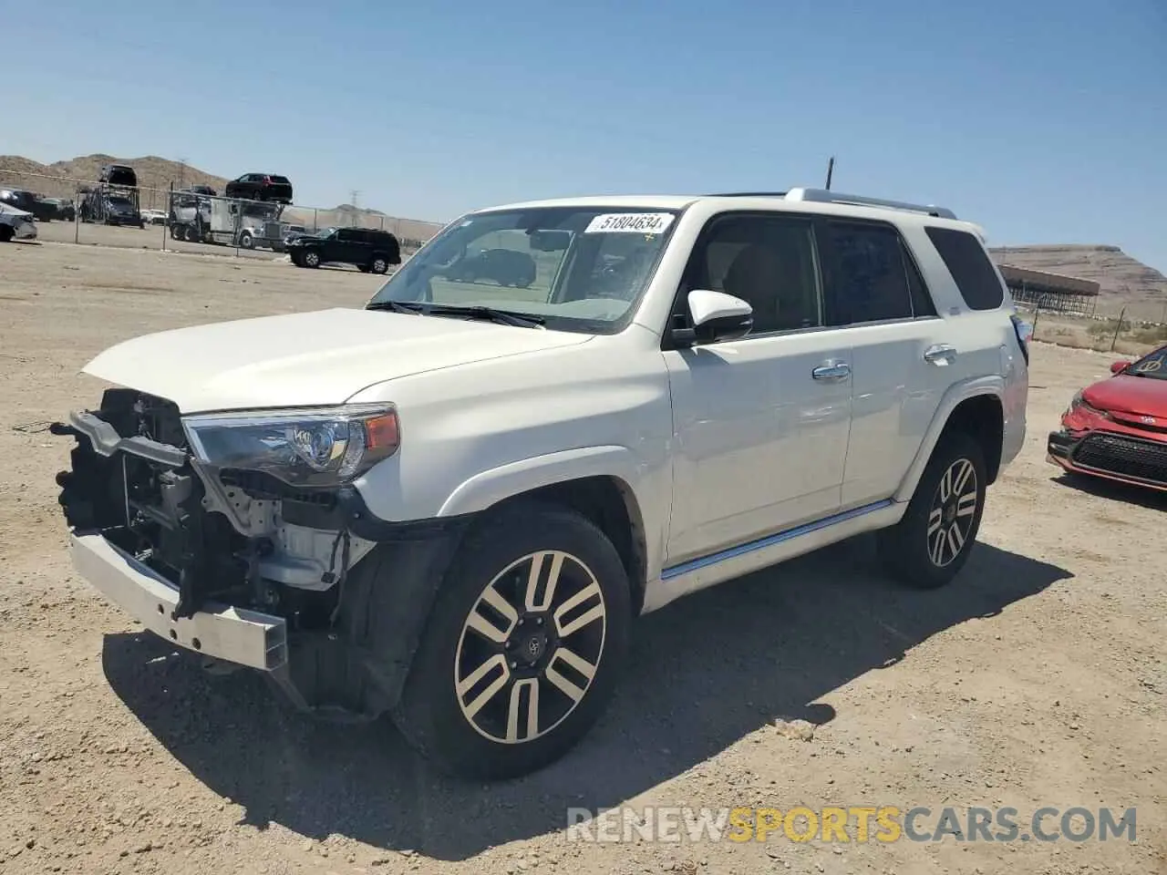 1 fotografías del automóvil dañado JTEBU5JR3K5709711 TOYOTA 4RUNNER 2019