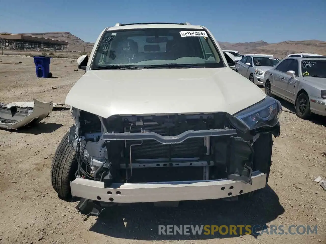 5 fotografías del automóvil dañado JTEBU5JR3K5709711 TOYOTA 4RUNNER 2019