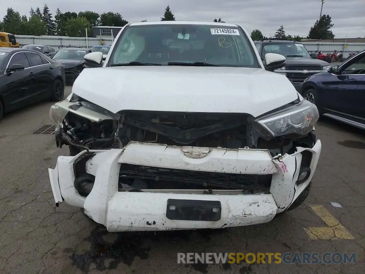 5 fotografías del automóvil dañado JTEBU5JR4K5611304 TOYOTA 4RUNNER 2019