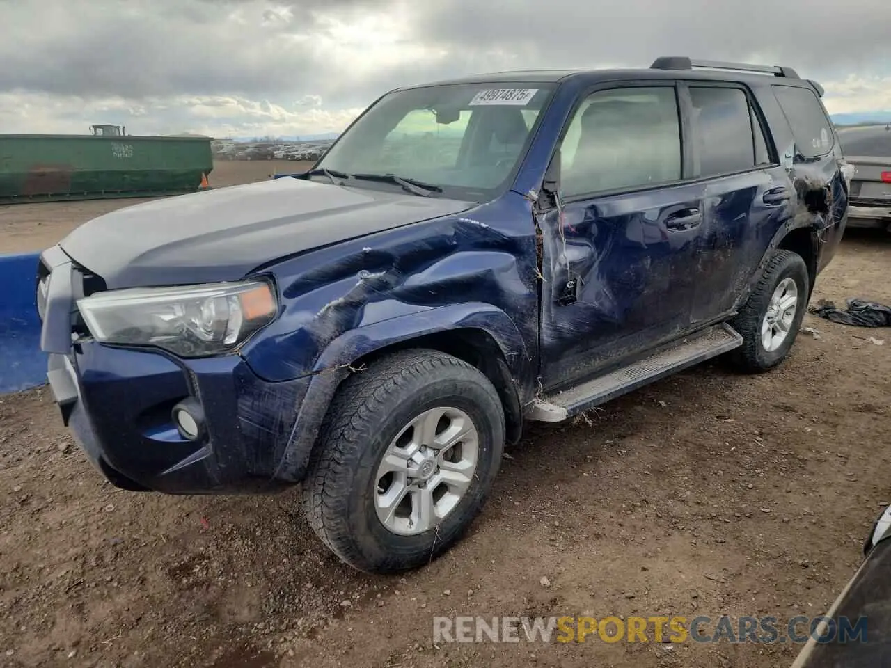 1 fotografías del automóvil dañado JTEBU5JR4K5622707 TOYOTA 4RUNNER 2019