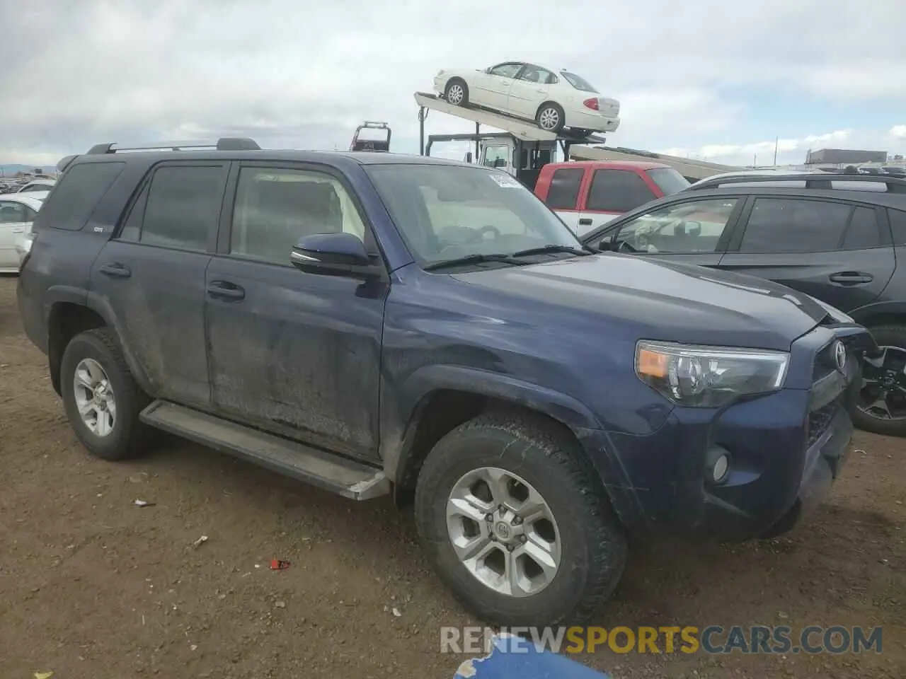 4 fotografías del automóvil dañado JTEBU5JR4K5622707 TOYOTA 4RUNNER 2019