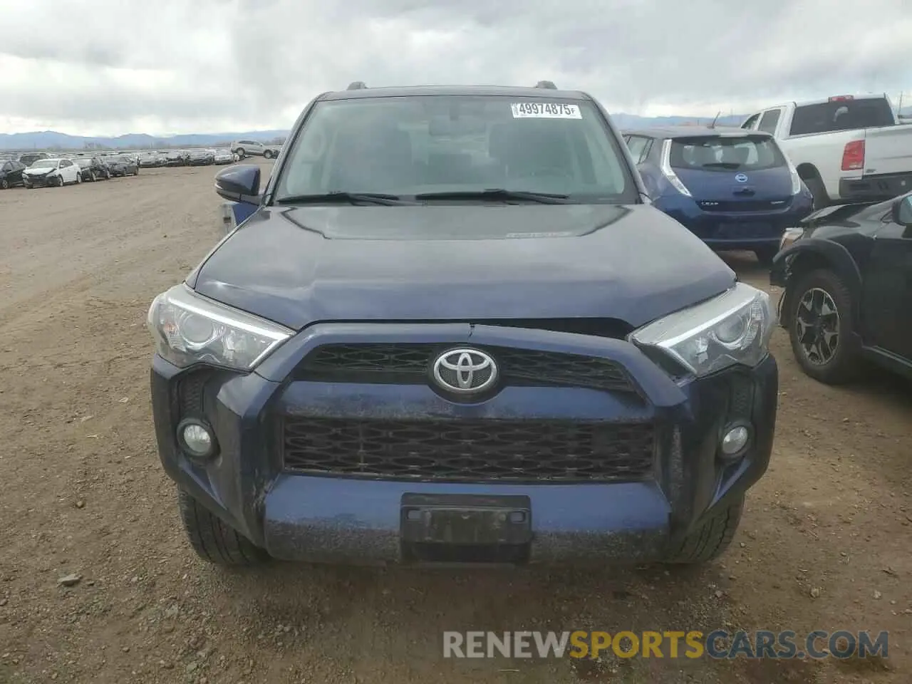 5 fotografías del automóvil dañado JTEBU5JR4K5622707 TOYOTA 4RUNNER 2019