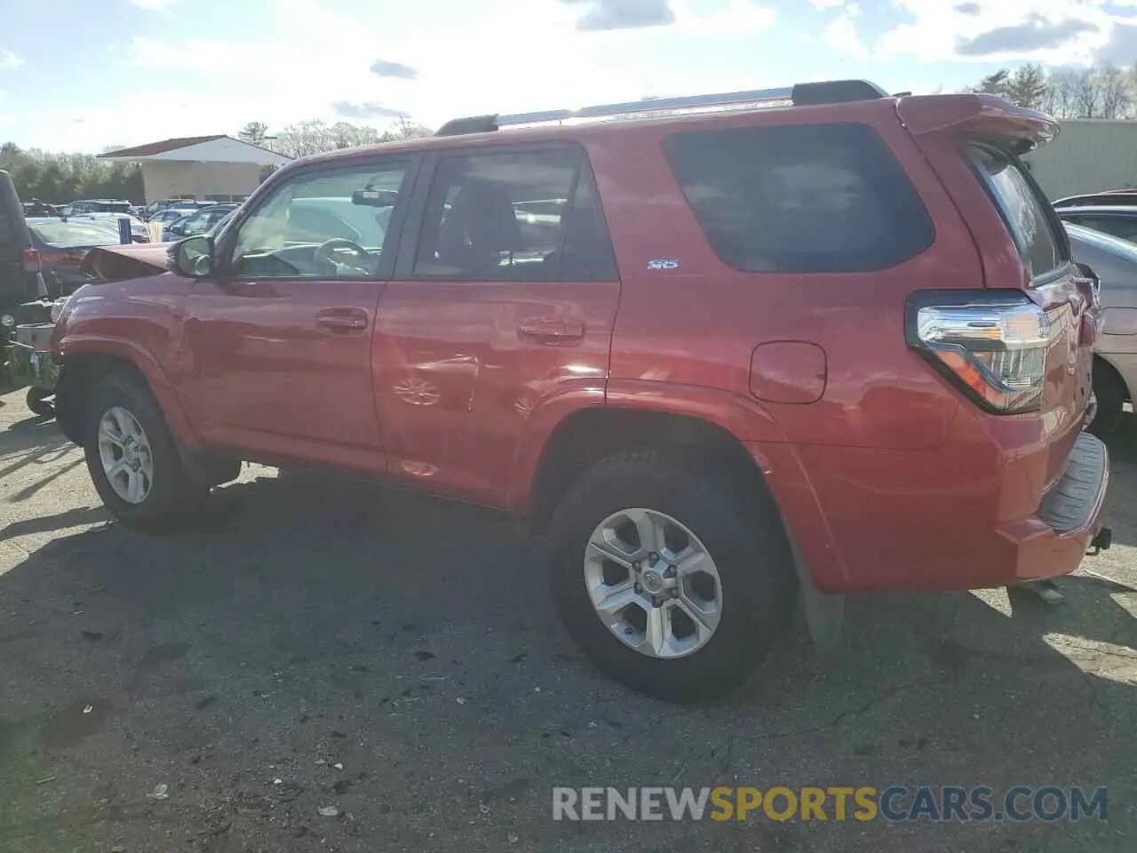 2 fotografías del automóvil dañado JTEBU5JR4K5631648 TOYOTA 4RUNNER 2019