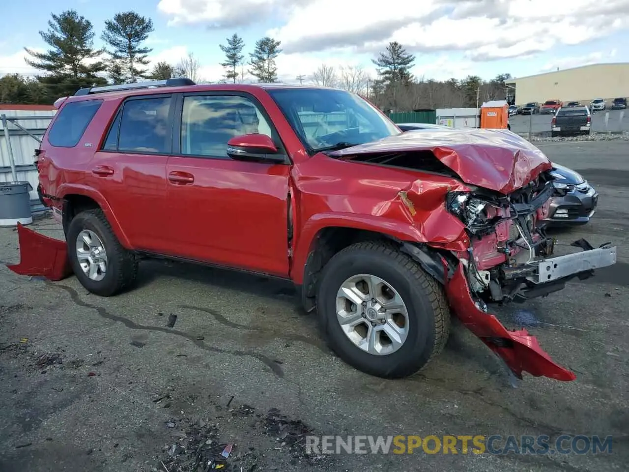 4 fotografías del automóvil dañado JTEBU5JR4K5631648 TOYOTA 4RUNNER 2019
