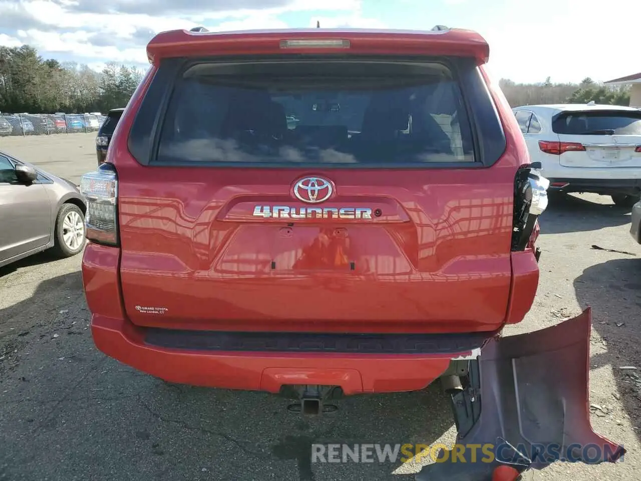 6 fotografías del automóvil dañado JTEBU5JR4K5631648 TOYOTA 4RUNNER 2019