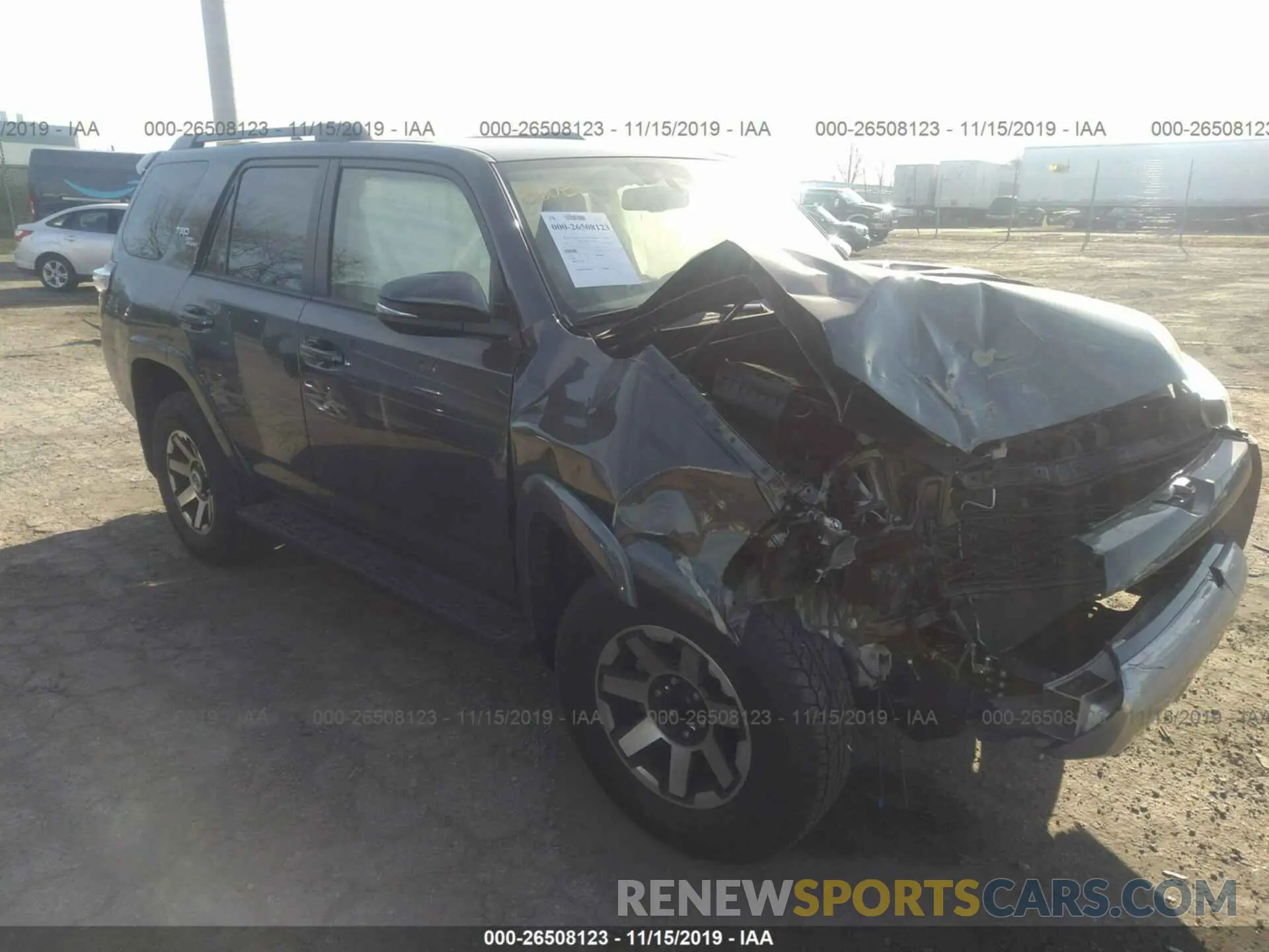 1 fotografías del automóvil dañado JTEBU5JR4K5676623 TOYOTA 4RUNNER 2019