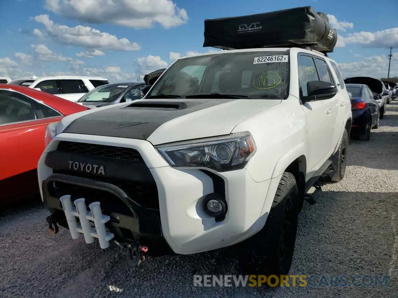 2 fotografías del automóvil dañado JTEBU5JR4K5676914 TOYOTA 4RUNNER 2019