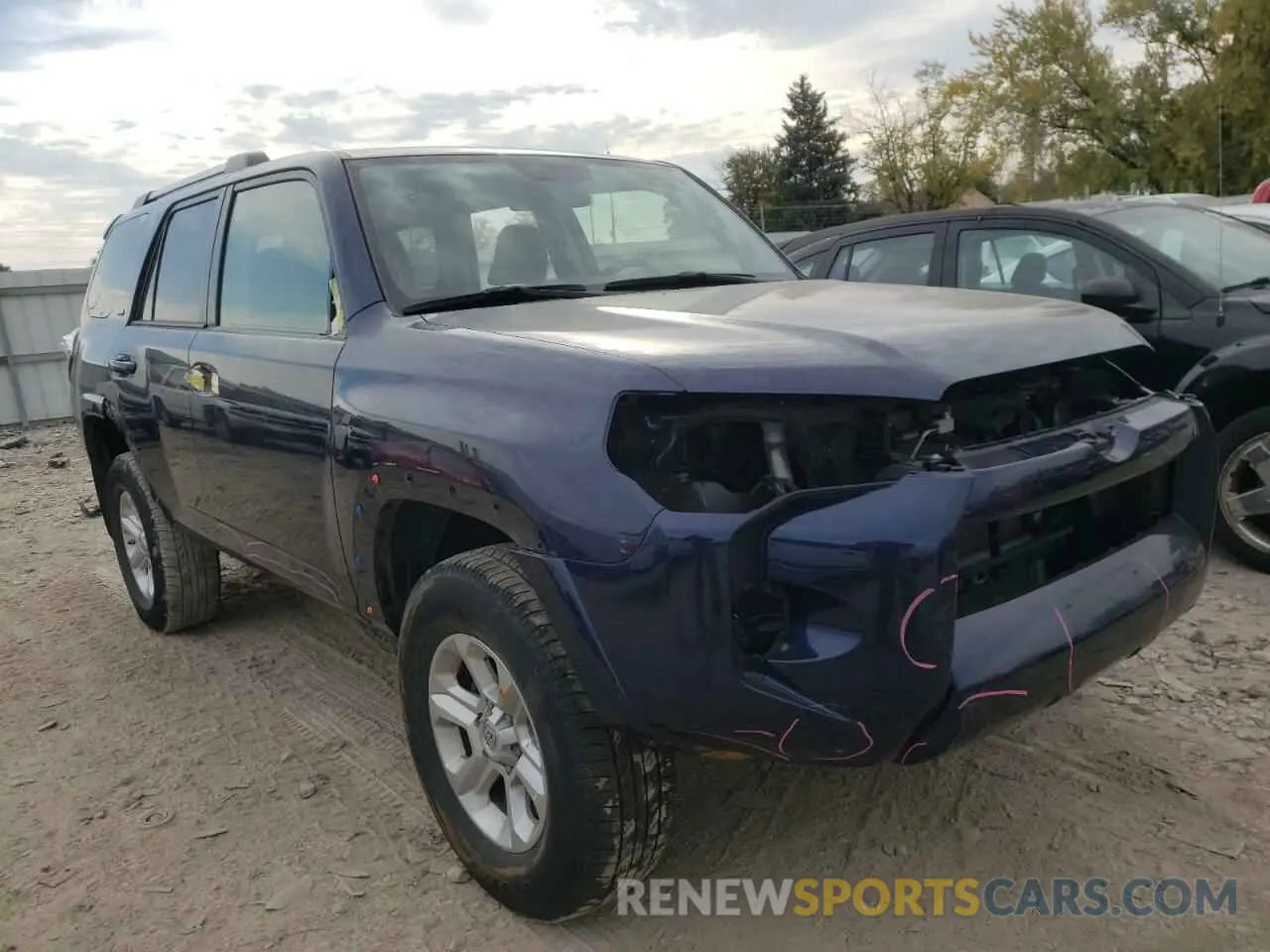 1 fotografías del automóvil dañado JTEBU5JR4K5699125 TOYOTA 4RUNNER 2019