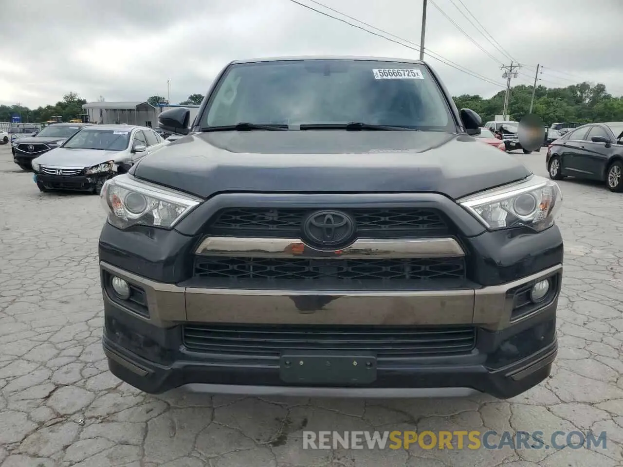 5 fotografías del automóvil dañado JTEBU5JR4K5701195 TOYOTA 4RUNNER 2019