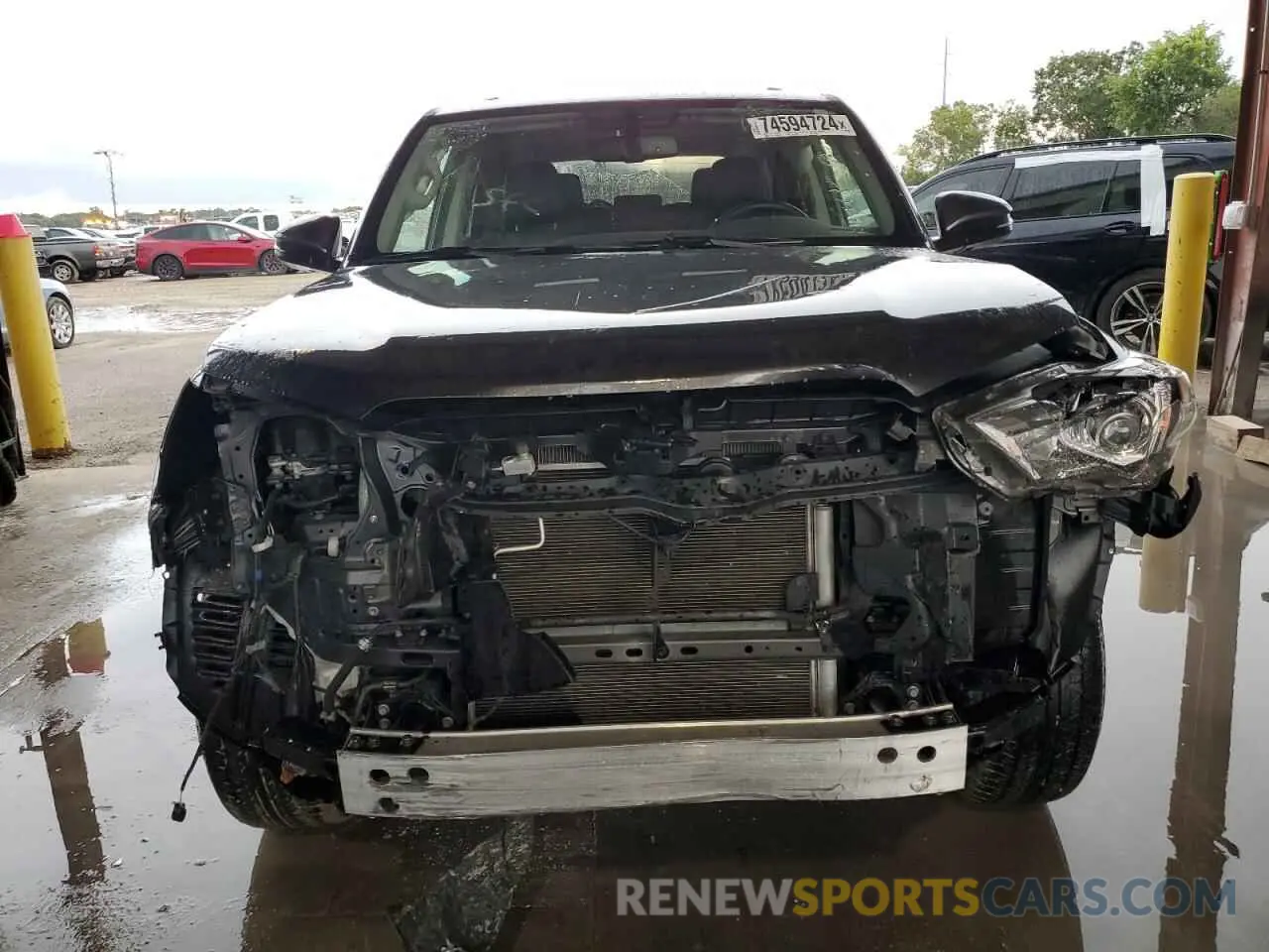 5 fotografías del automóvil dañado JTEBU5JR4K5731572 TOYOTA 4RUNNER 2019