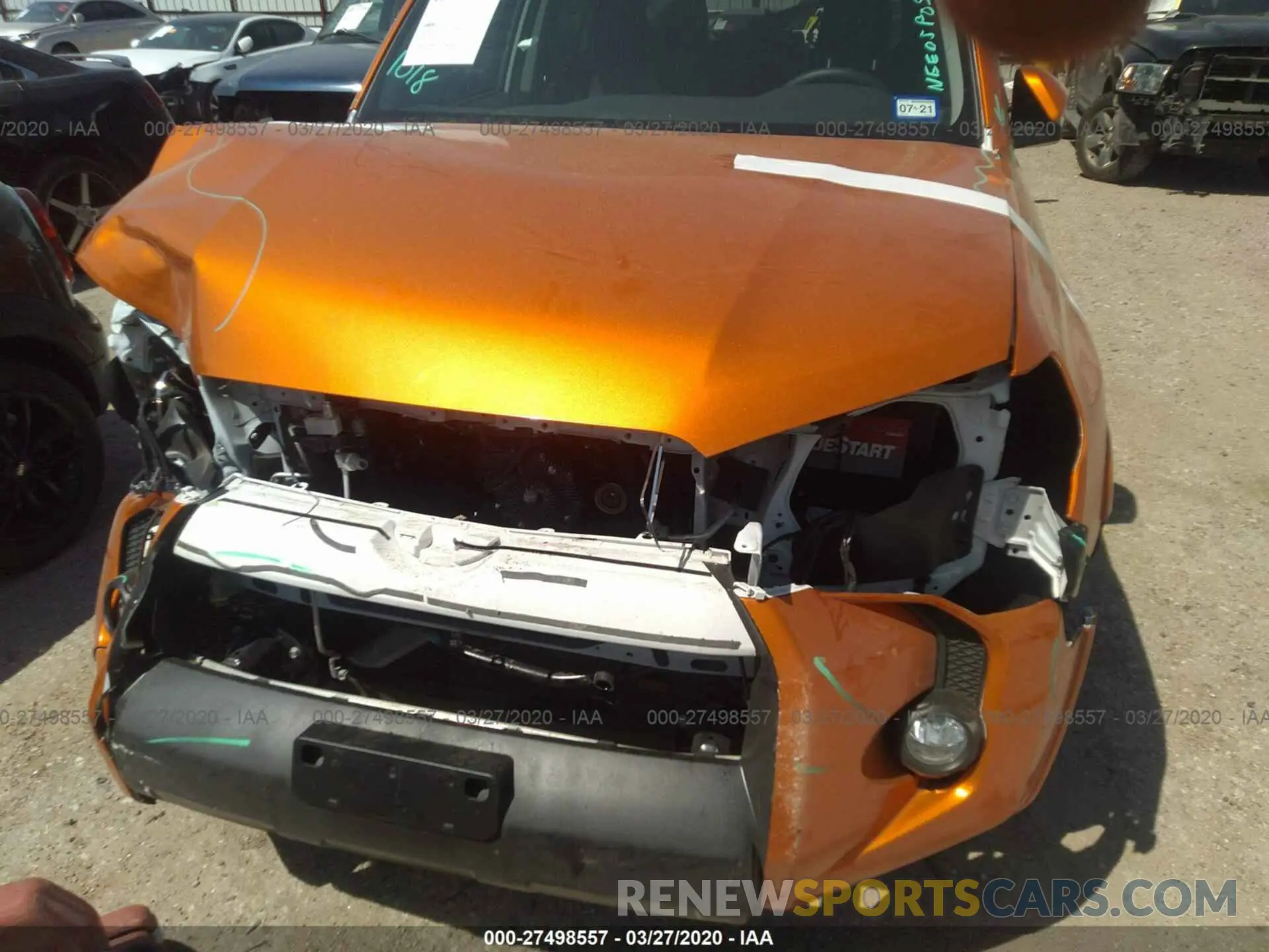6 fotografías del automóvil dañado JTEBU5JR5K5652217 TOYOTA 4RUNNER 2019
