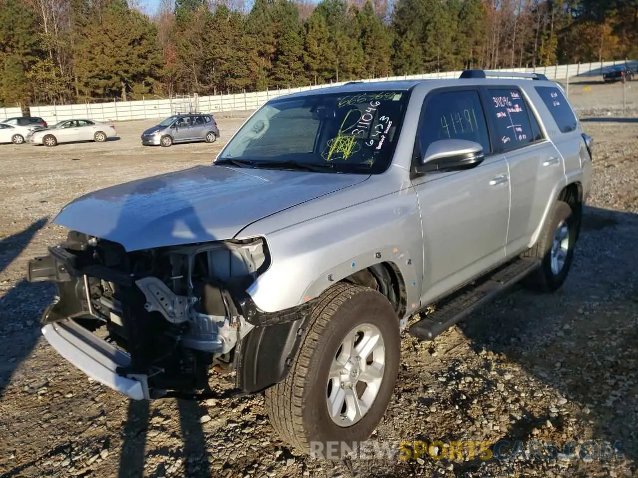 2 fotografías del automóvil dañado JTEBU5JR5K5736473 TOYOTA 4RUNNER 2019