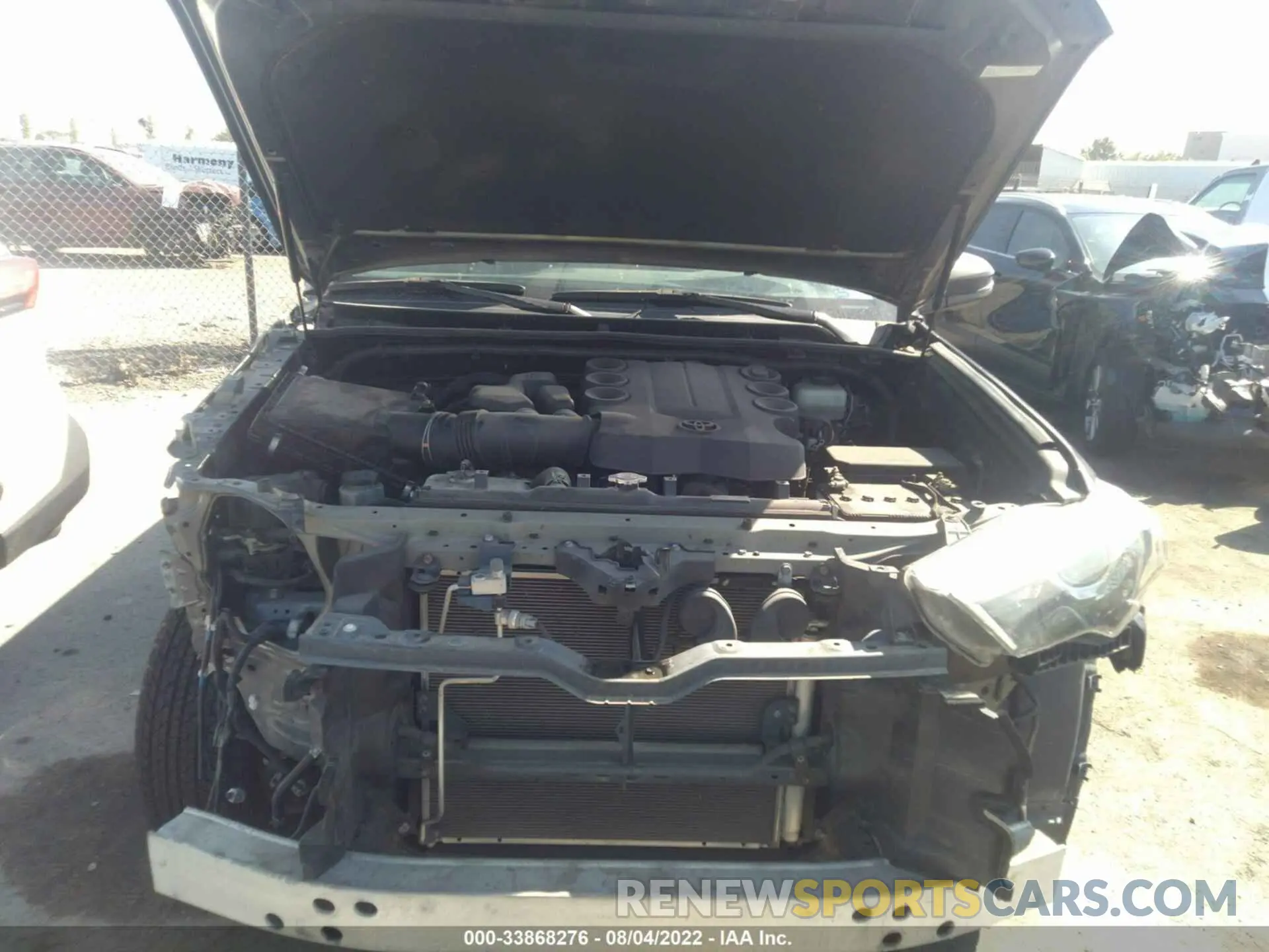 10 fotografías del automóvil dañado JTEBU5JR6K5612020 TOYOTA 4RUNNER 2019