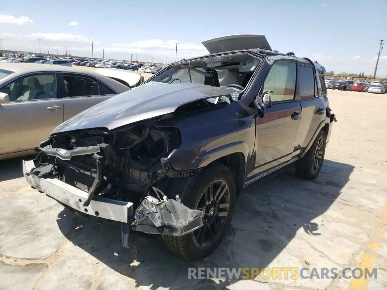2 fotografías del automóvil dañado JTEBU5JR6K5695769 TOYOTA 4RUNNER 2019