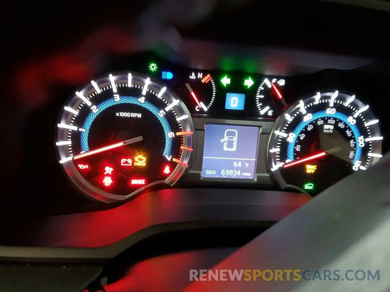 9 fotografías del automóvil dañado JTEBU5JR6K5731010 TOYOTA 4RUNNER 2019