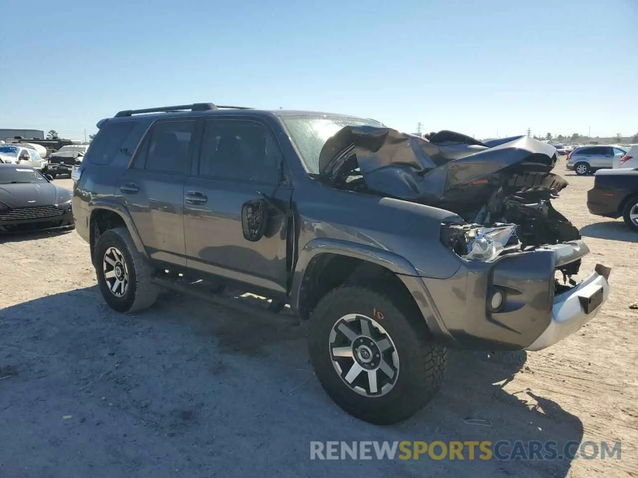 4 fotografías del automóvil dañado JTEBU5JR6K5736675 TOYOTA 4RUNNER 2019
