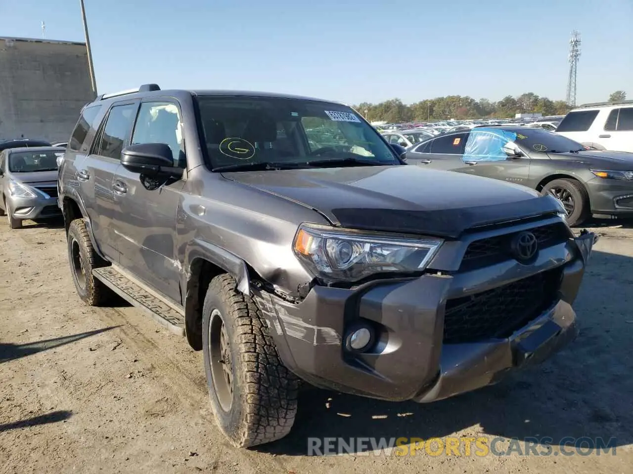 1 fotografías del automóvil dañado JTEBU5JR7K5650498 TOYOTA 4RUNNER 2019