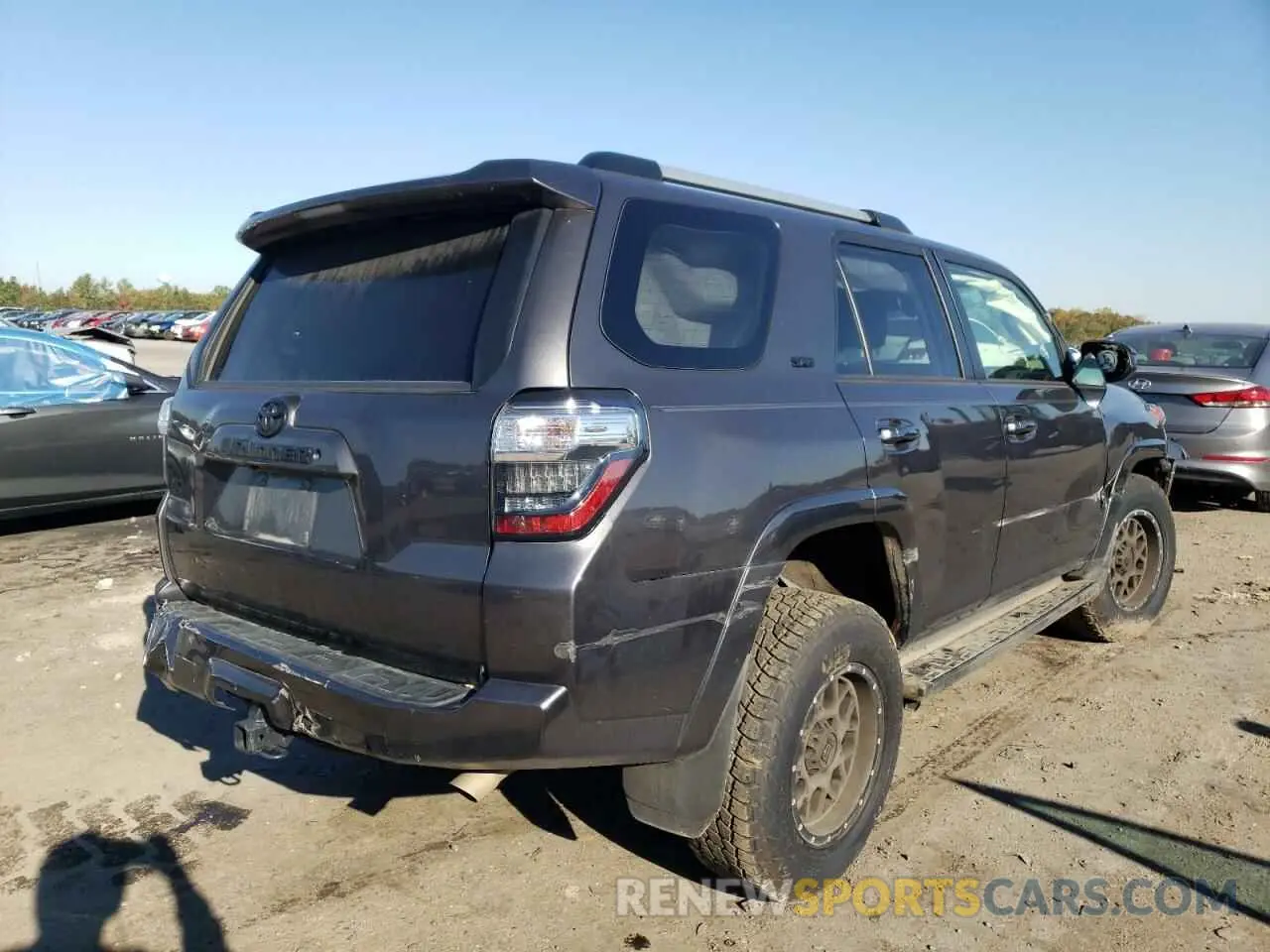 4 fotografías del automóvil dañado JTEBU5JR7K5650498 TOYOTA 4RUNNER 2019