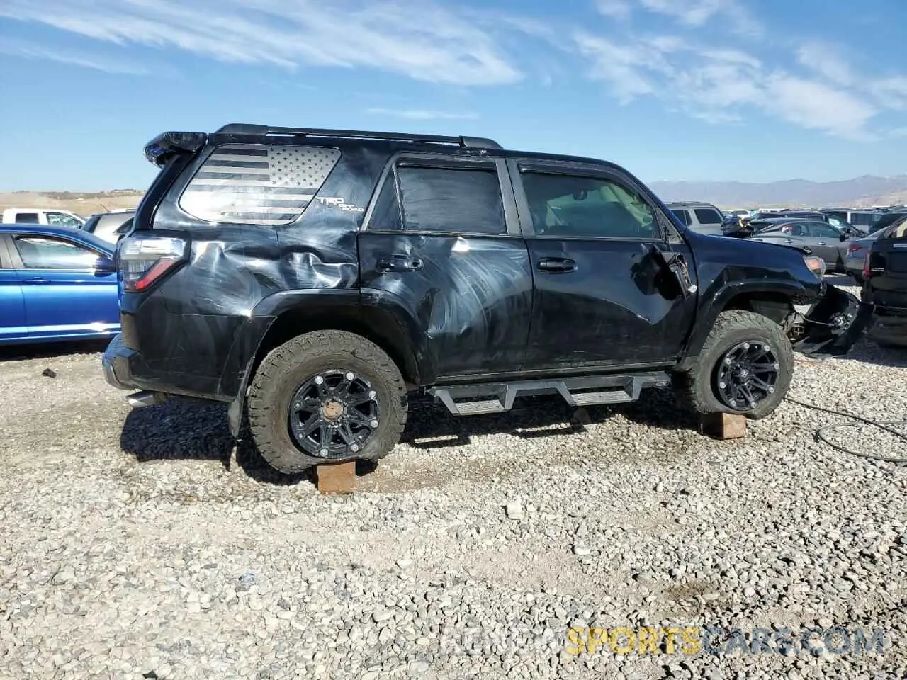 3 fotografías del automóvil dañado JTEBU5JR7K5651554 TOYOTA 4RUNNER 2019
