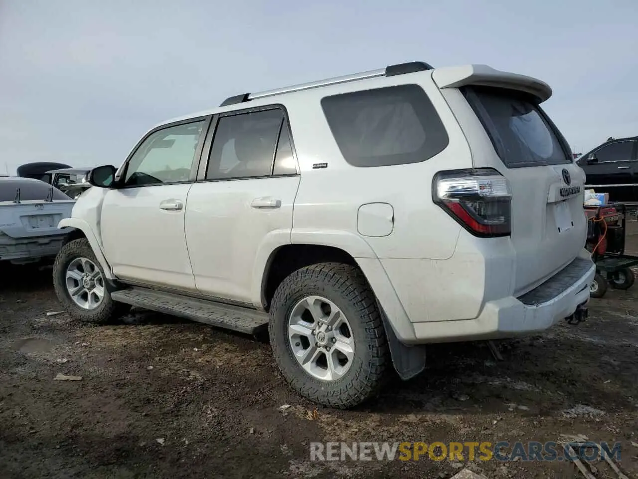 2 fotografías del automóvil dañado JTEBU5JR7K5680472 TOYOTA 4RUNNER 2019
