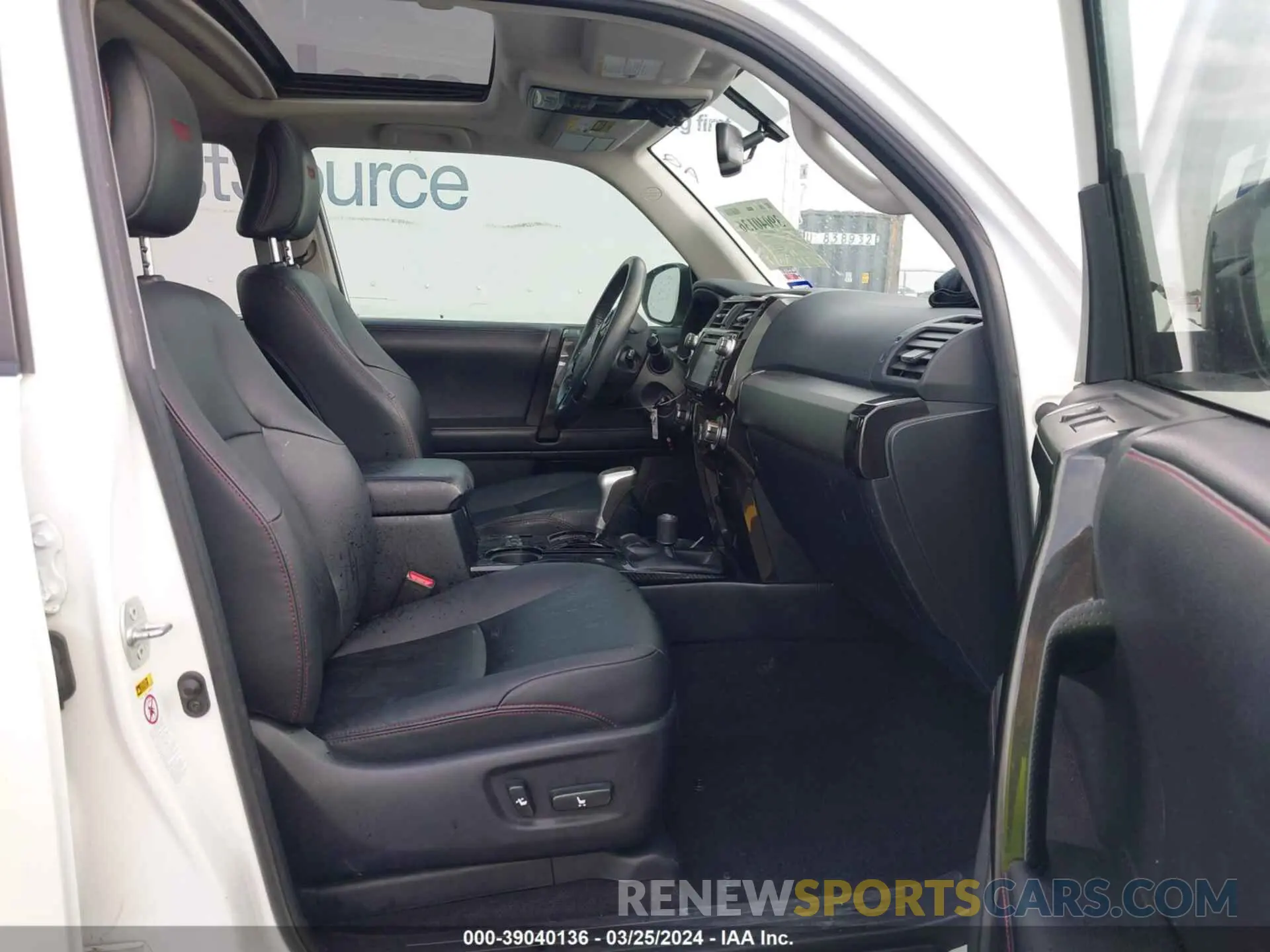 5 fotografías del automóvil dañado JTEBU5JR7K5712028 TOYOTA 4RUNNER 2019