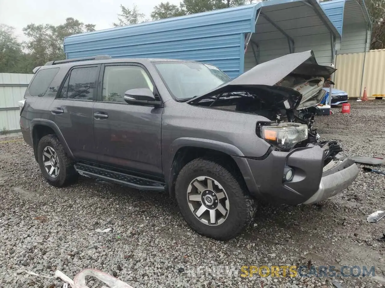 4 fotografías del automóvil dañado JTEBU5JR8K5610916 TOYOTA 4RUNNER 2019