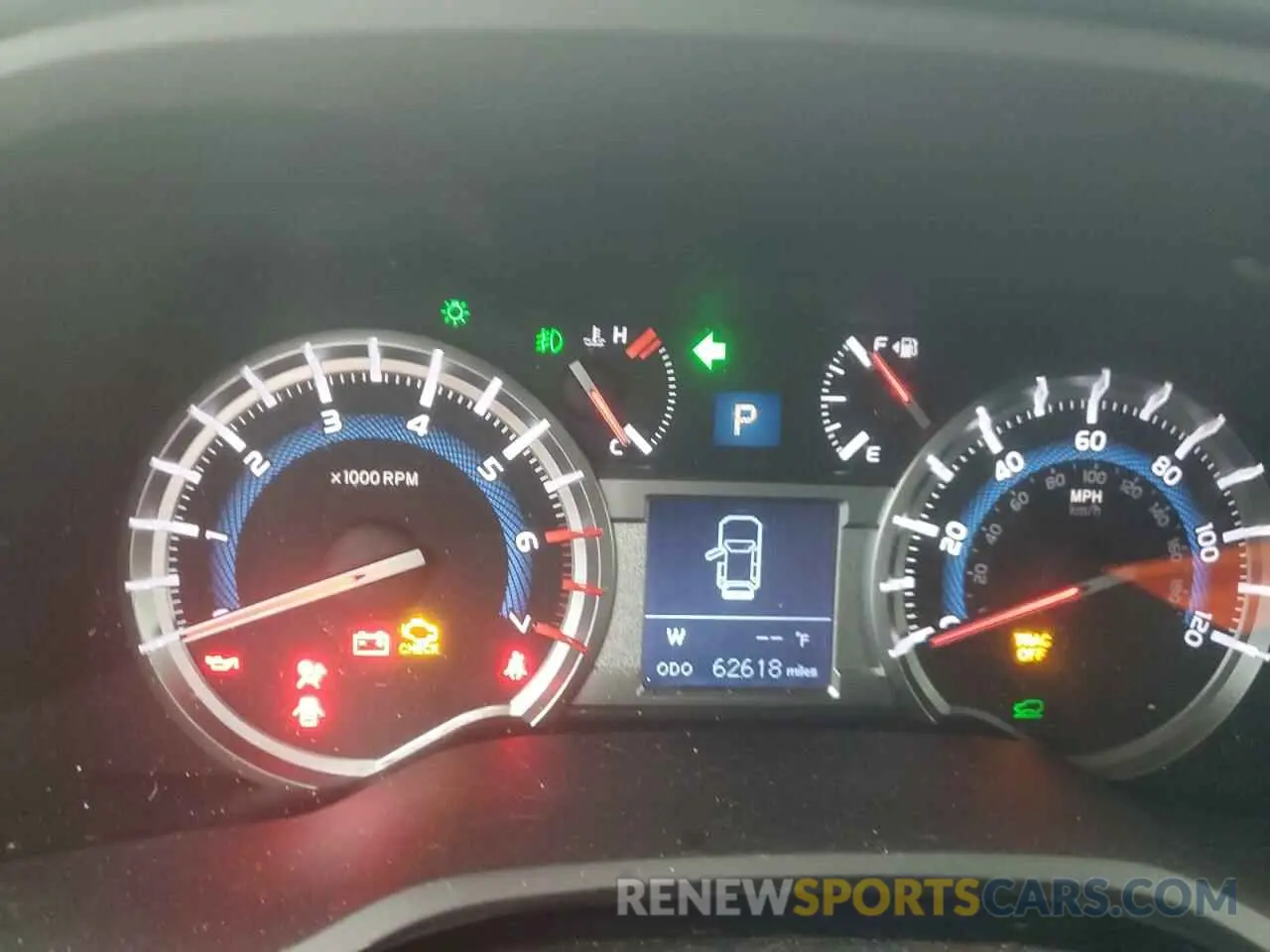 9 fotografías del automóvil dañado JTEBU5JR8K5610916 TOYOTA 4RUNNER 2019
