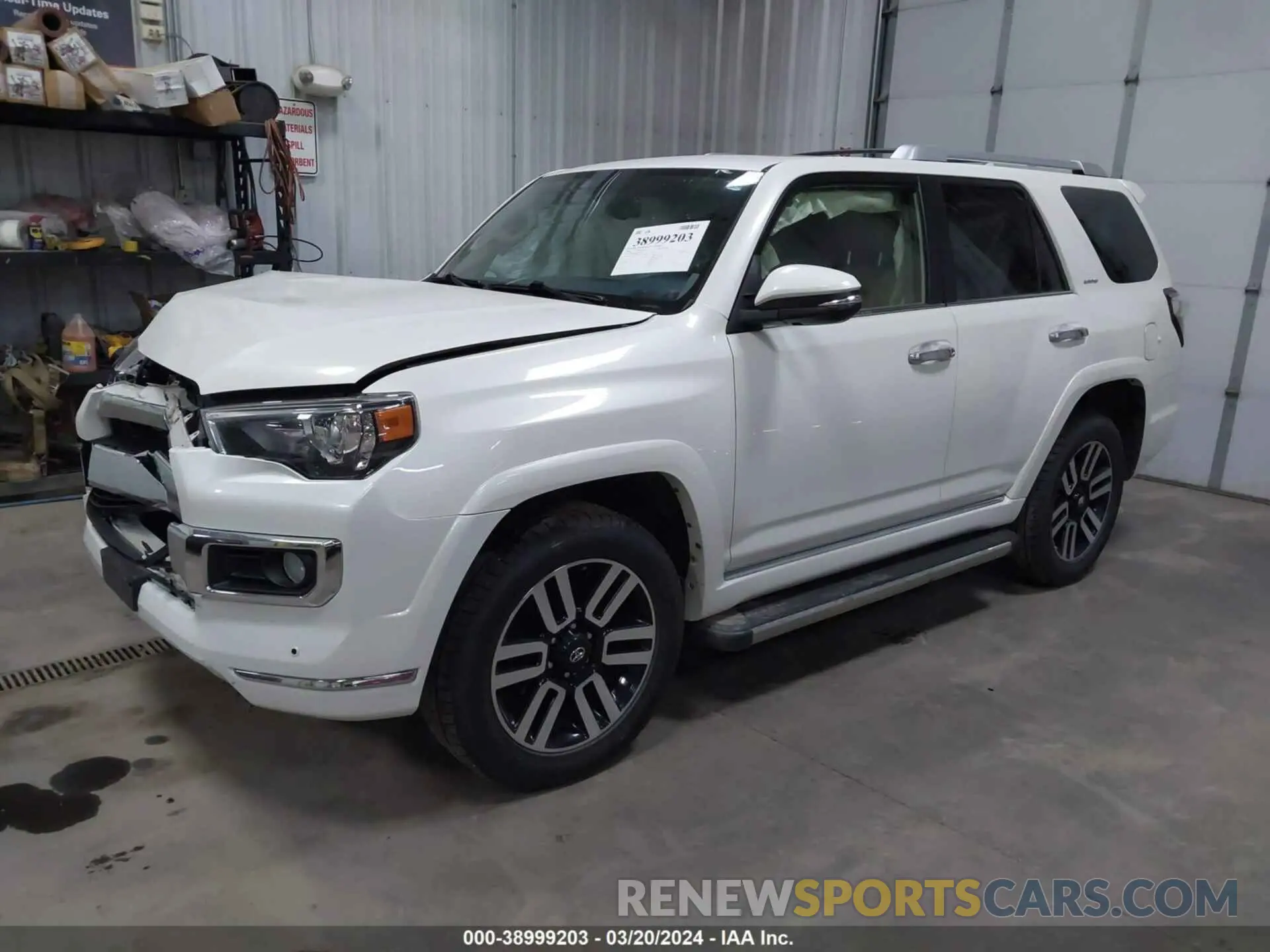 2 fotografías del automóvil dañado JTEBU5JR8K5635248 TOYOTA 4RUNNER 2019