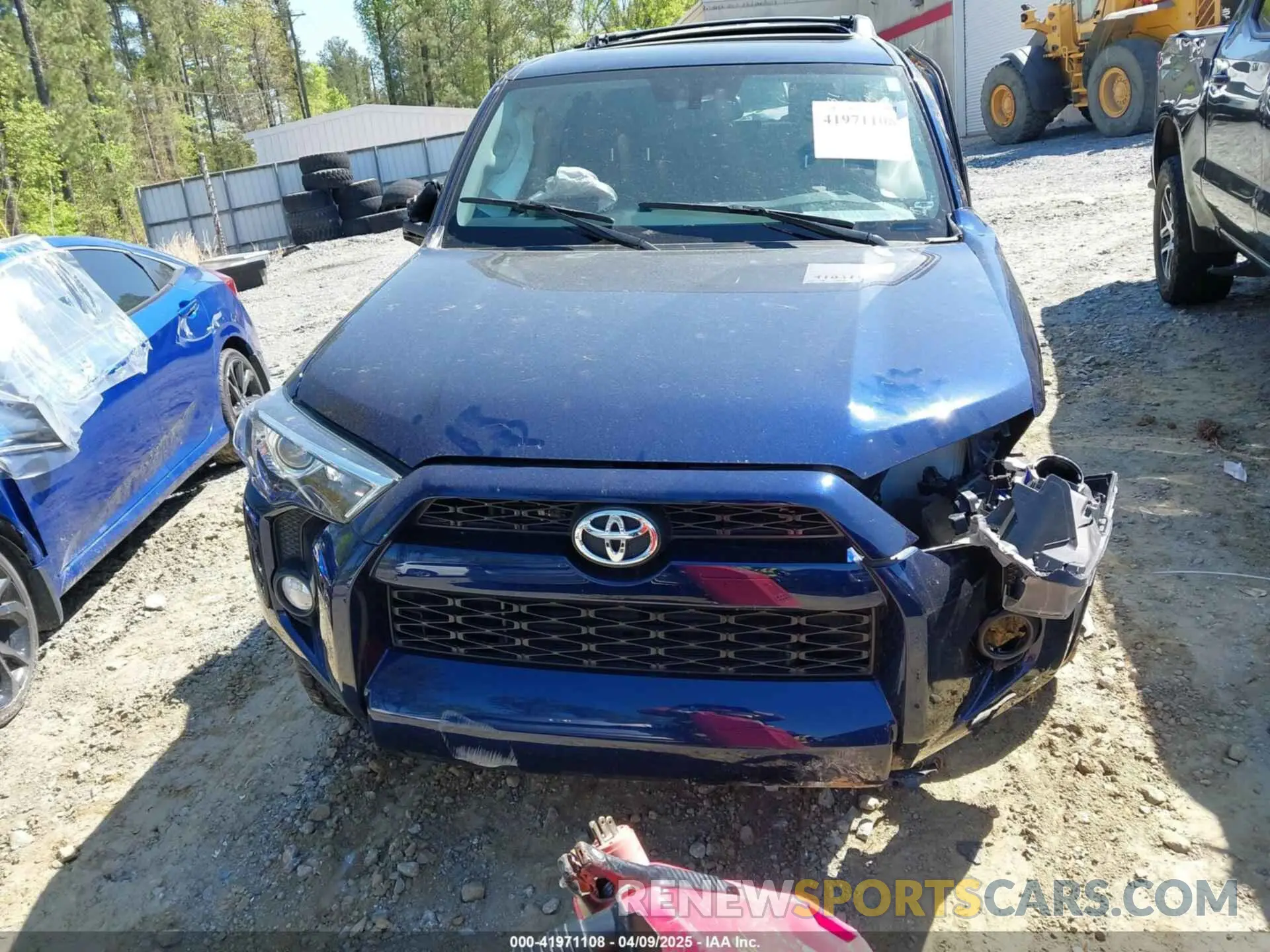 11 fotografías del automóvil dañado JTEBU5JR8K5644290 TOYOTA 4RUNNER 2019