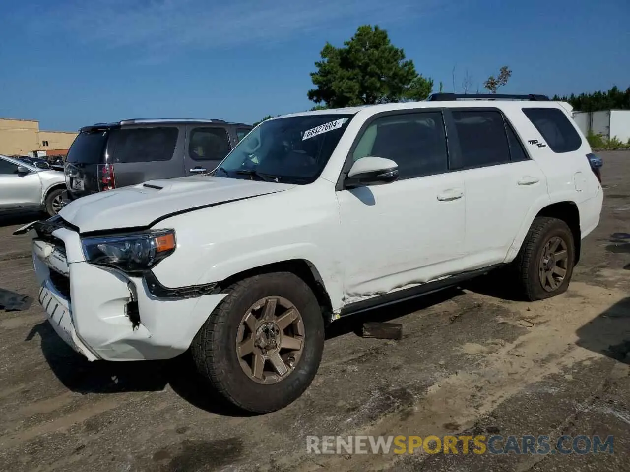 1 fotografías del automóvil dañado JTEBU5JR8K5648873 TOYOTA 4RUNNER 2019