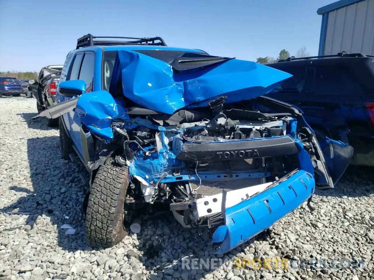 9 fotografías del automóvil dañado JTEBU5JR8K5654771 TOYOTA 4RUNNER 2019