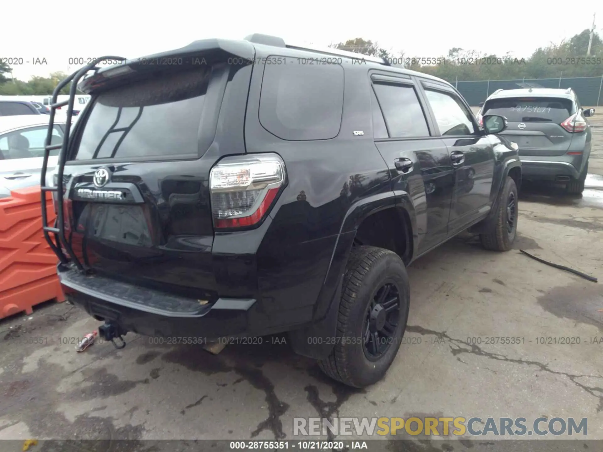 4 fotografías del automóvil dañado JTEBU5JR8K5660358 TOYOTA 4RUNNER 2019
