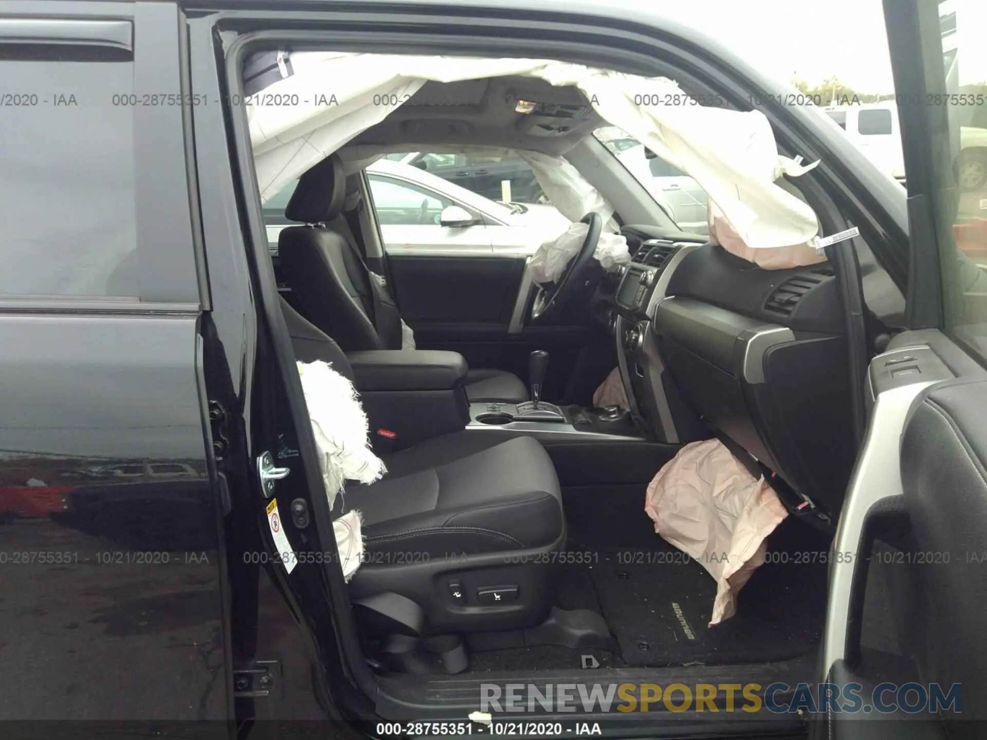 5 fotografías del automóvil dañado JTEBU5JR8K5660358 TOYOTA 4RUNNER 2019